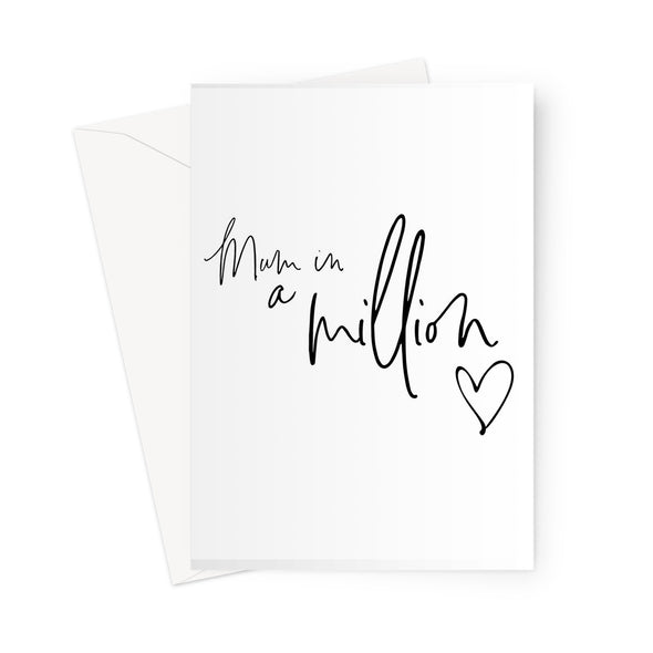 Mum in a Million Greeting Card (Free Shipping)