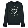 Loveheart - Black Classic Sweatshirt