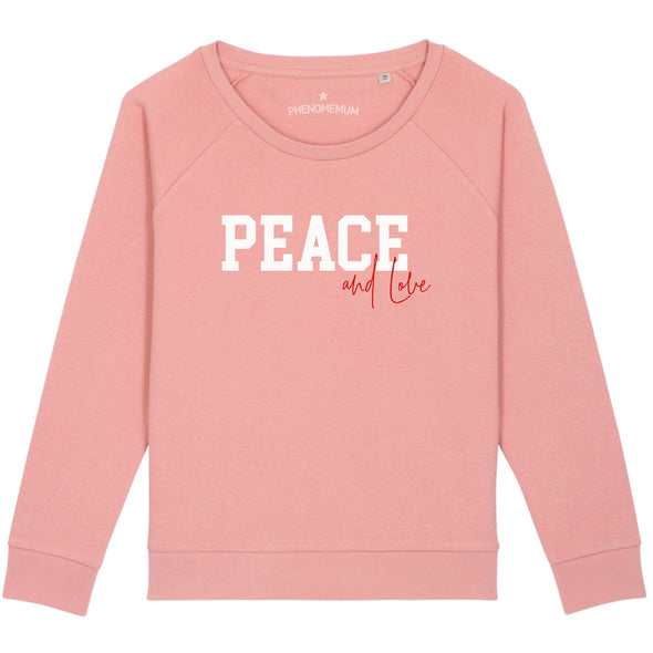 Peace and Love - Relaxed Fit Sweatshirt