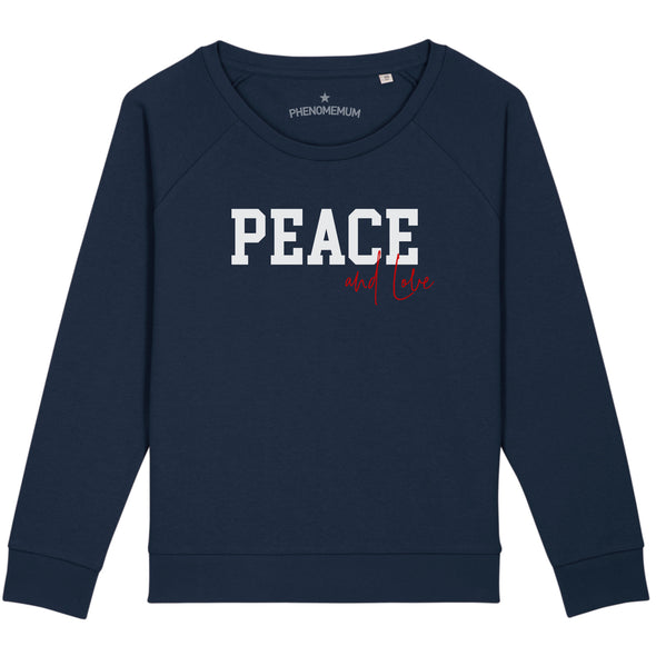 Peace and Love - Relaxed Fit Sweatshirt