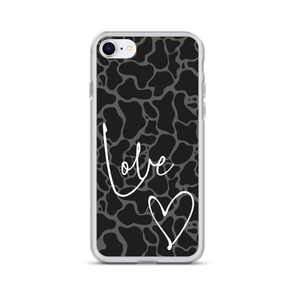 Dark Leopard Love - iPhone Case